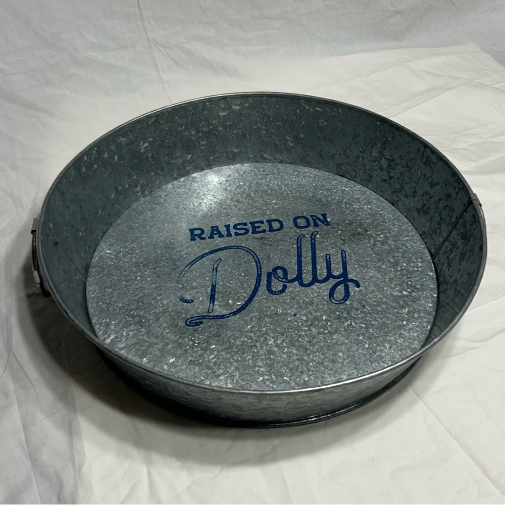 NEW Dolly Parton metal round tray